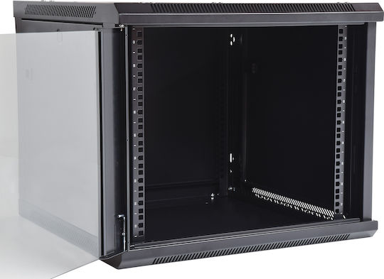 Adastra Rc6u600 Επιτοίχια Καμπίνα Rack 6U 60x60x36.7cm Μαύρο