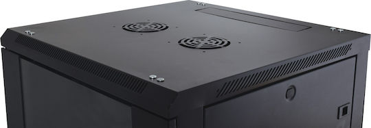 Adastra Rc6u600 Επιτοίχια Καμπίνα Rack 6U 60x60x36.7cm Μαύρο