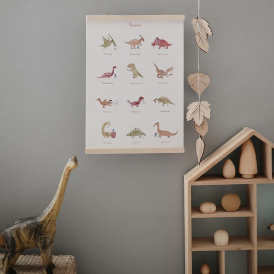 Mushie Παιδική Αφίσα Large Dinosaurs 50x70εκ.