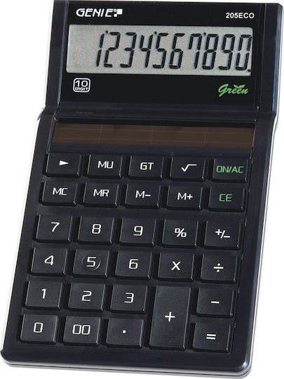 Genie 305 Eco Calculator 10 Digits in Black Color 1pcs