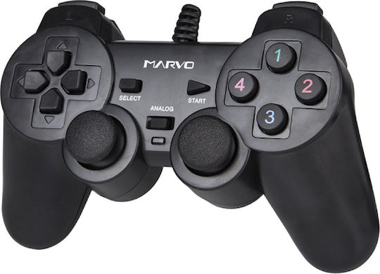 Marvo GT-006 Ενσύρματο Gamepad για PC Μαύρο