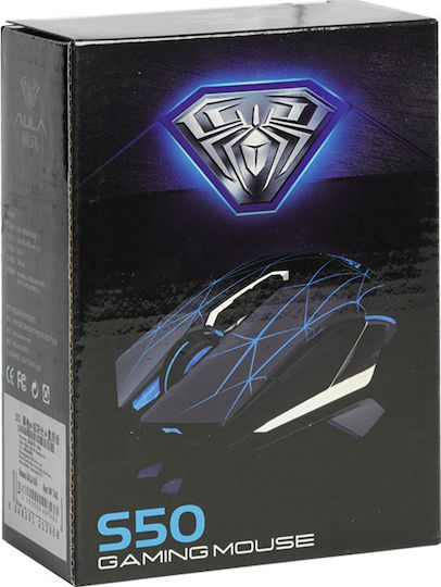 Aula S50 RGB Gaming Ποντίκι Μαύρο