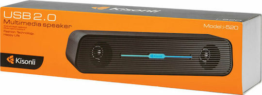 Kisonli i-520 2.0 Speakers 3W Black