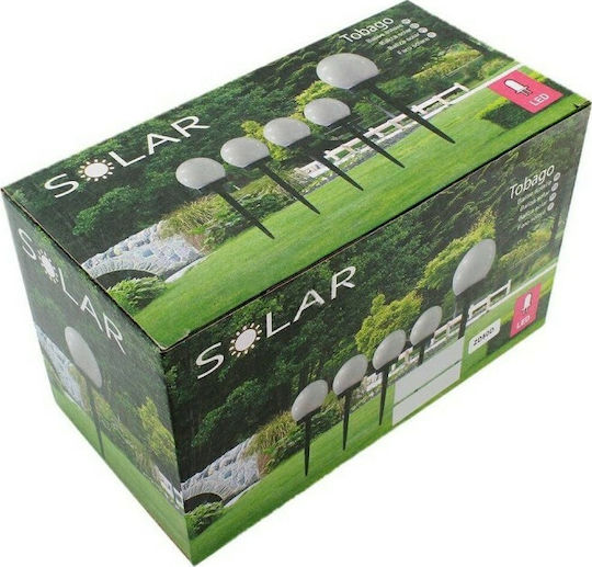 GloboStar Spiked Solar Light Traffic light 1W 95lm Warm White 3000K with Photocell IP65