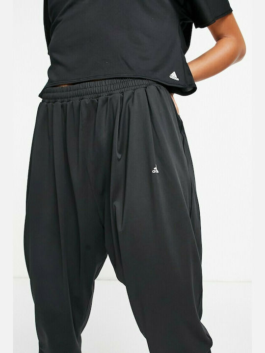 Adidas Yoga Ψηλόμεσο Παντελόνι Γυναικείας Φόρμας με Λάστιχο Μαύρο GT3007