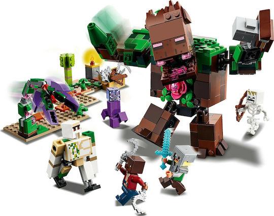 LEGO Minecraft The Jungle Abomination pentru 8+ Ani 489 Bucăți