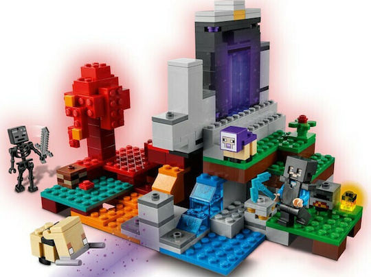 LEGO Minecraft The Ruined Portal pentru 8+ ani Ani 316buc