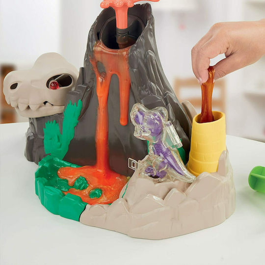 Hasbro Слуз Play-Doh Dino Lava Bones Island за Деца 4+ години+ Години