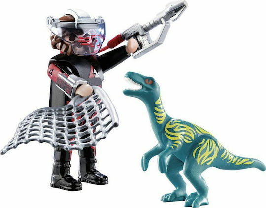 Playmobil Двойна опаковка Velociraptor with Dino Catcher за 4-10 години