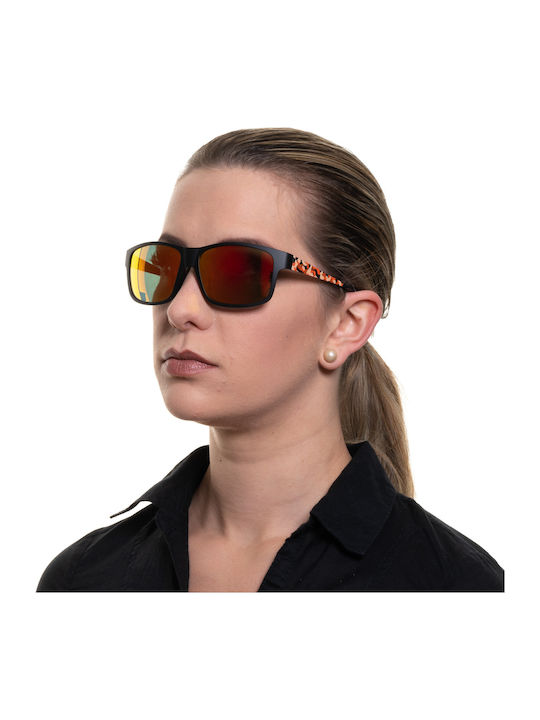 Esprit Men's Sunglasses with Black Plastic Frame and Orange Lens ET17893 555