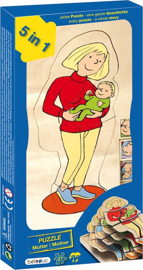 Wooden Children's Puzzle Pregnancy for Ages 4+ 27pcs Beleduc
