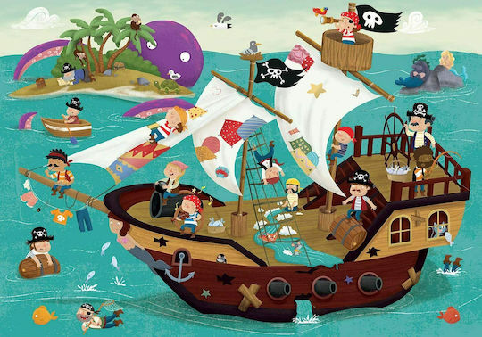 Детски Пъзел Pirates Boat Detectives за 4+ години+ Години 50бр Educa