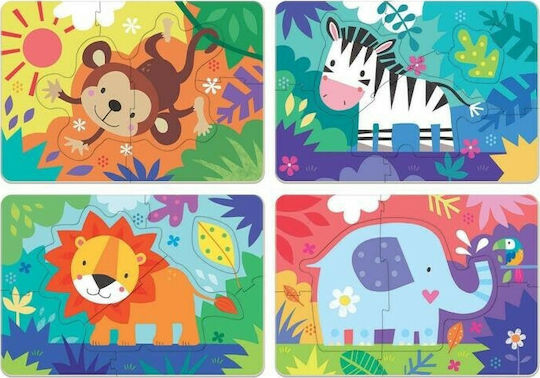 Kids Peg Puzzle Jungle Animals for 2++ Years 26pcs Educa