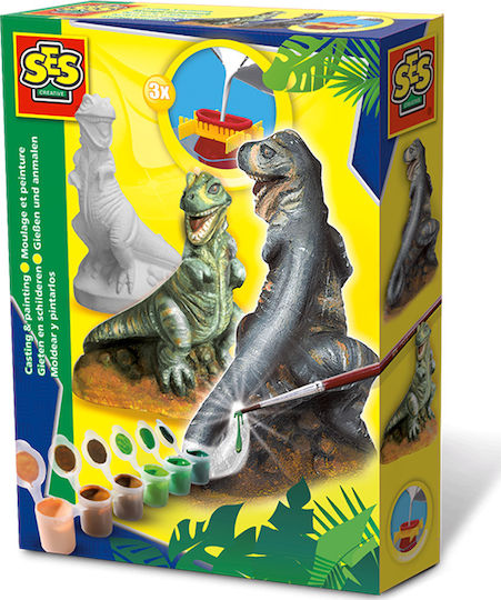 Ses Creative Παιχνίδι Κατασκευών Casting & Painting T-Rex για Παιδιά 5+ Ετών