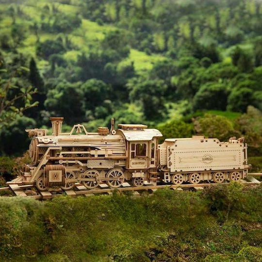 Robotime Παιχνίδι Κατασκευών Ξύλινo 3D Prime Steam Express 1:80 για Παιδιά 13+ Ετών