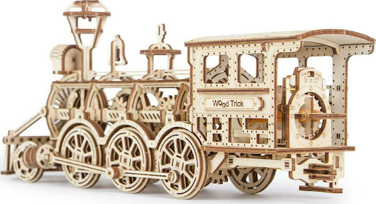 Wood Trick Παιχνίδι Κατασκευών Ξύλινo Locomotive για Παιδιά 14+ Ετών