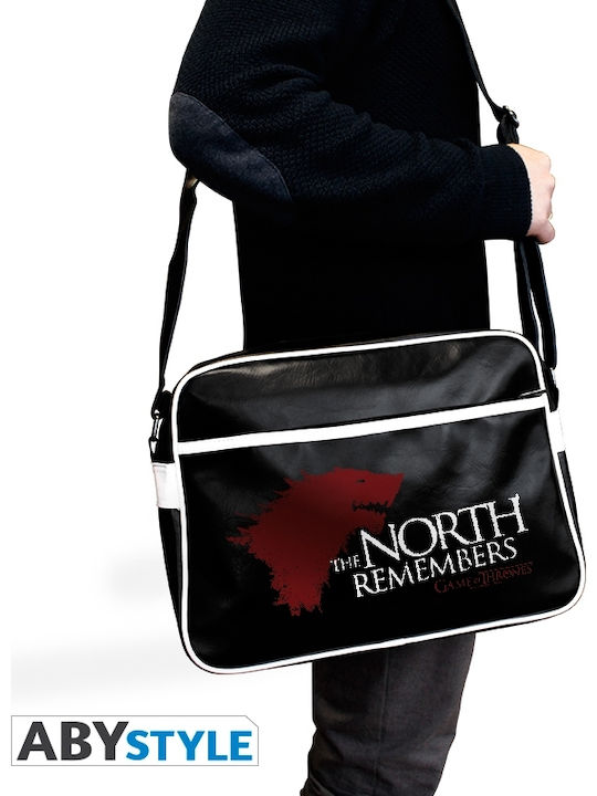 Abysse Game Of Thrones North Remembers Παιδική Τσάντα Ώμου Μαύρη 38x29x12.5εκ.