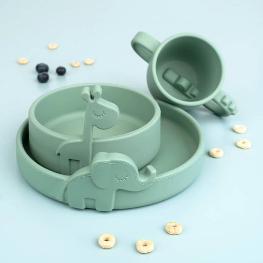 Done by Deer Baby Cup Croco made of Silicone Green 170ml for 24m+m+