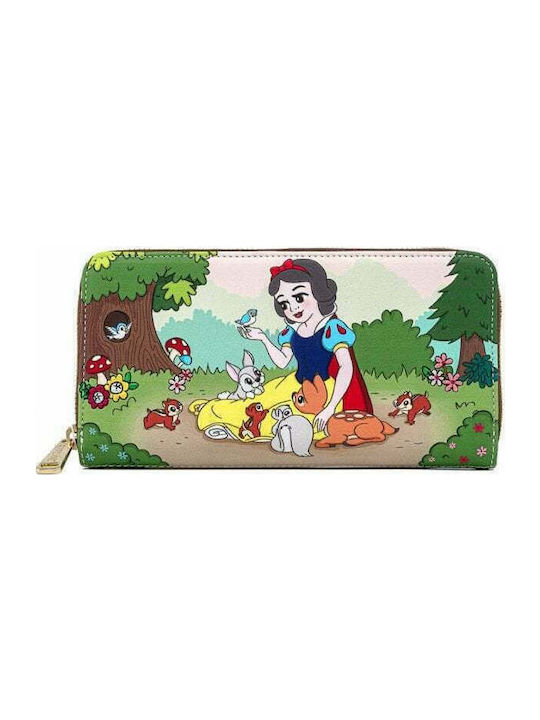 Loungefly Snow White and The Seven Dwarfs Zip Around Wallet Kinder Geldbörse mit Reißverschluss WDWA1558