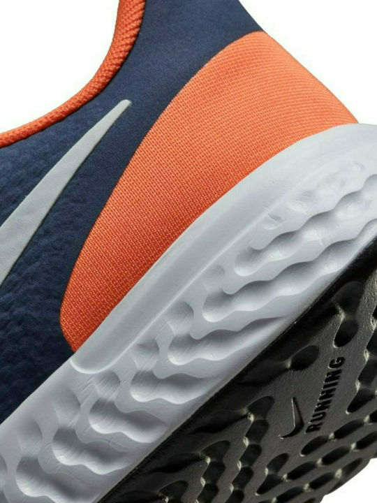 Revolution Revolution 5 Kids Sports Shoes Running with Laces Midnight Navy / White / Orange