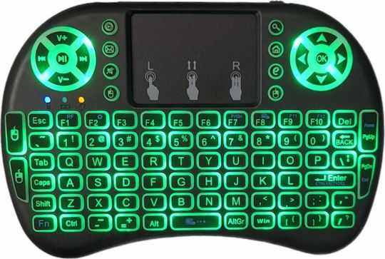 I8-L Pro Wireless Keyboard with Touchpad English US
