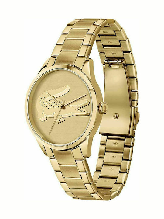 Lacoste Ladycroc Ρολόι Μπαταρίας με Μεταλλικό Μπρασελέ