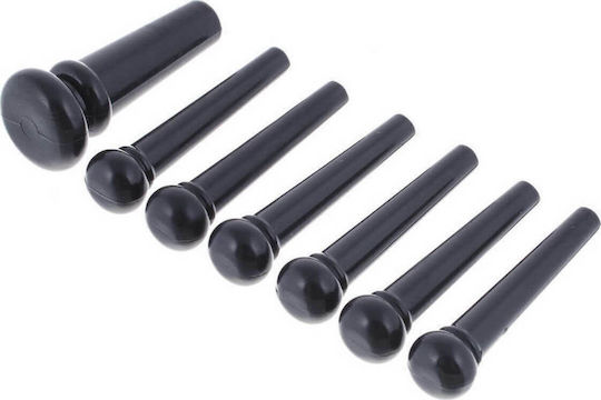 D'Andrea Acoustic Guitar Bridge Pins String Instrument Accessory in Black Color