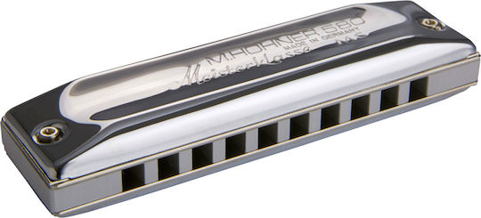 Hohner Diatonic Harmonica Meisterklasse 580/20 Key of B (Si) Major
