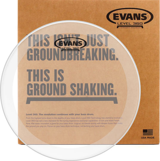 Evans EQ3 Дърмо за Барабани 22"