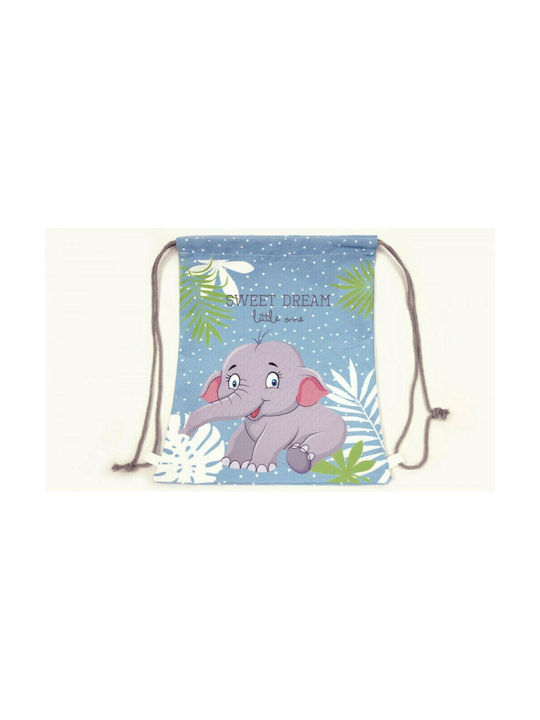 Paperpack Net Elephant Kids Bag Pouch Bag Blue 25cmx30cmcm