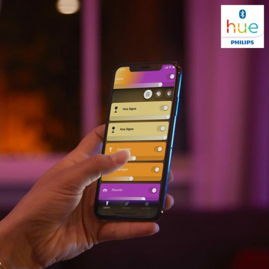 Philips Smart Διακοσμητικό Φωτιστικό Hue Iris Gold LED 6500K