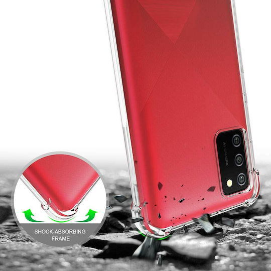 Ancus Shock Proof Back Cover Silicone Transparent (Galaxy A02s)