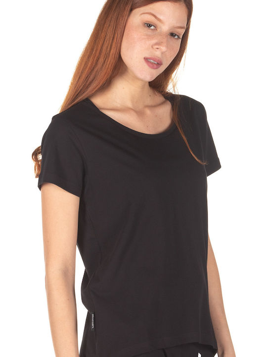 121WSS-956 Γυναικείο T-shirt Μαύρο