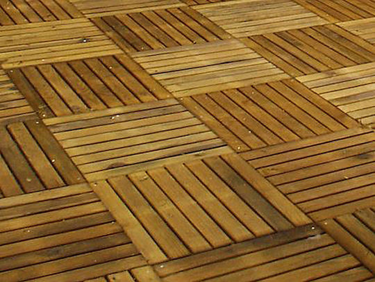 Showood Wood Garden Decking Board Fluted Tavla 100x100cm