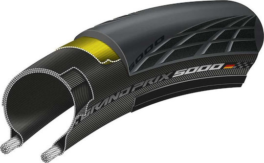 Continental Anvelopă de bicicletă Stradă Grand Prix 5000 700x23 0101623 28" Pliabil