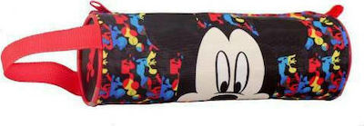 Disney Fabric Pencil Case Mickey Mouse-Minnie Mouse with 1 Compartment Various Designs