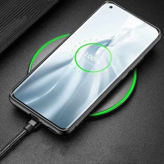 Dux Ducis Fino Задна корица Силикон / Текстил Черен (Xiaomi Mi 11)