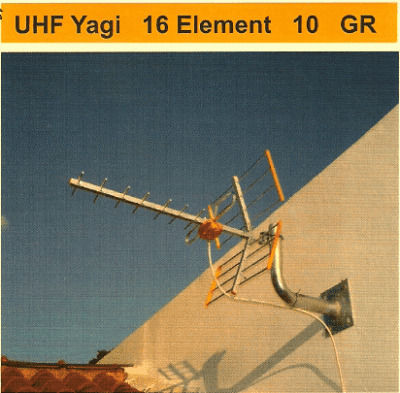 Mistral Yagi 16 Outdoor TV Antenna (Does not Require Power Supply) Orange