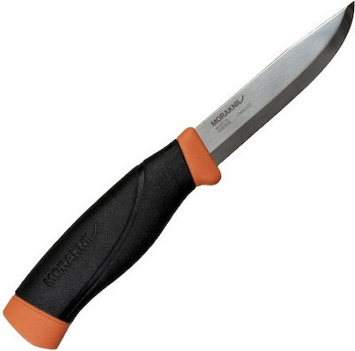 Morakniv Companion Heavy Duty S Μαχαίρι Πορτοκαλί με Λάμα από Ανοξείδωτο Ατσάλι σε Θήκη