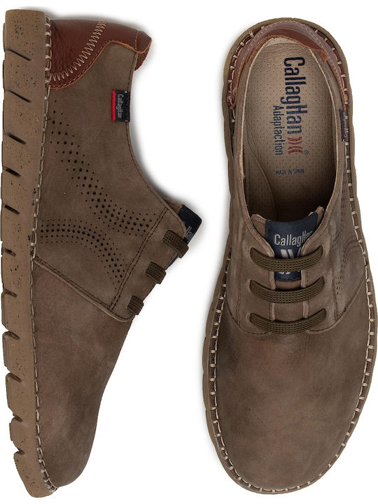 Gump Men's Leather Casual Shoes Brown