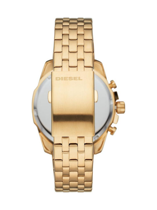 Diesel Baby Chief Herrenuhr 45mm Chronograph Batterie Gold