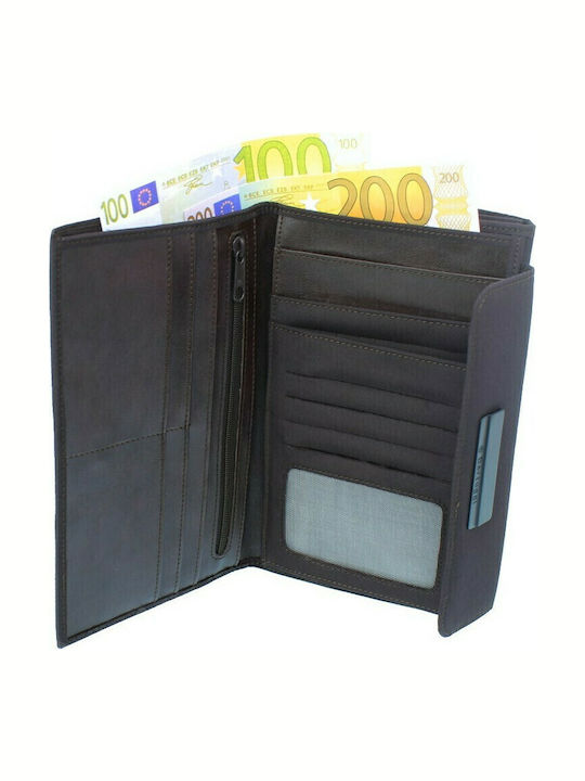 Large Women's Wallet Classic Brown