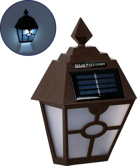 GloboStar Wall Mounted Solar Light Traffic light 1W 40lm Cold White 6000K with Motion Sensor and Photocell IP65