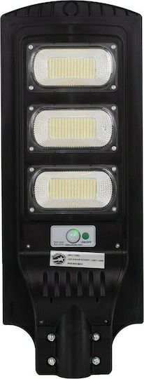 GloboStar Street Solar Light 150W 12000lm Cold White 6000K with Motion Sensor, Photocell and Remote Control IP65