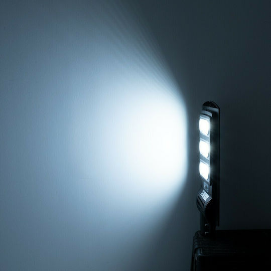 GloboStar Street Solar Light 150W 12000lm Cold White 6000K with Motion Sensor, Photocell and Remote Control IP65