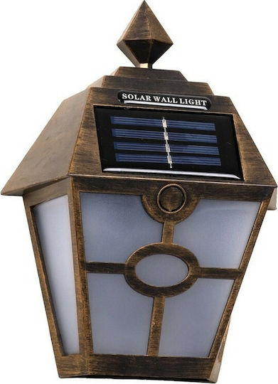GloboStar Wall Mounted Solar Light Traffic light 1W 40lm Cold White 6000K with Motion Sensor and Photocell IP65