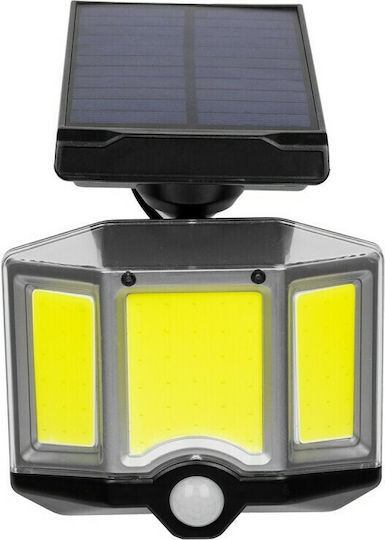 GloboStar Στεγανός Ηλιακός Προβολέας LED 20W Ψυχρό Λευκό 6000K με Αισθητήρα Κίνησης IP65
