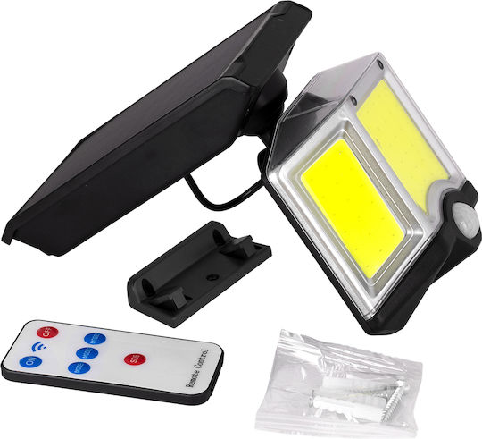 GloboStar Στεγανός Ηλιακός Προβολέας LED 20W Ψυχρό Λευκό 6000K με Αισθητήρα Κίνησης IP65