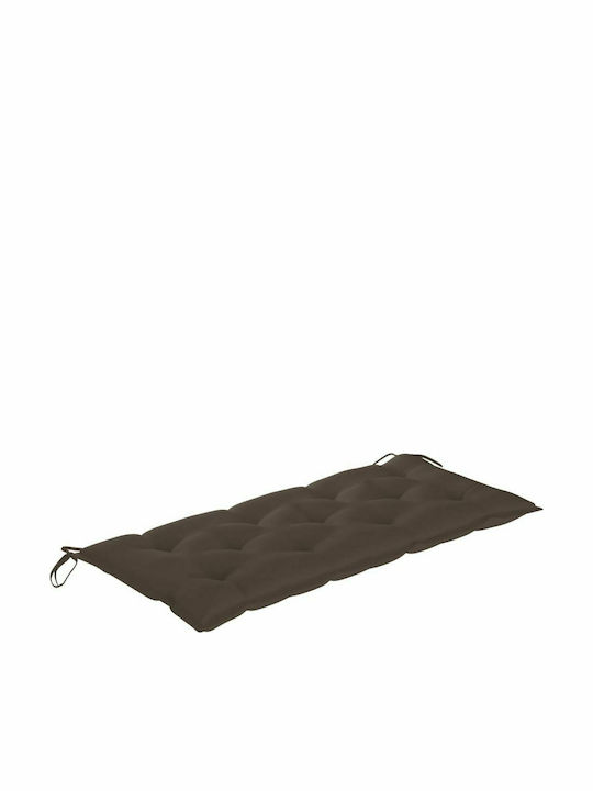 Bancă Exterior Bambus cu Perne 120x55x90cm
