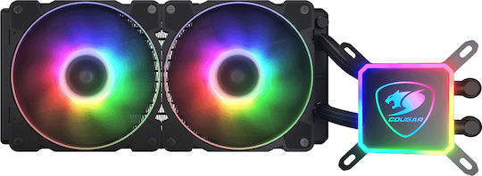 Cougar AQUA 240 ARGB Wasserkühlsysteme AIO CPU mit 2 Lüfterabmessung 120mm
